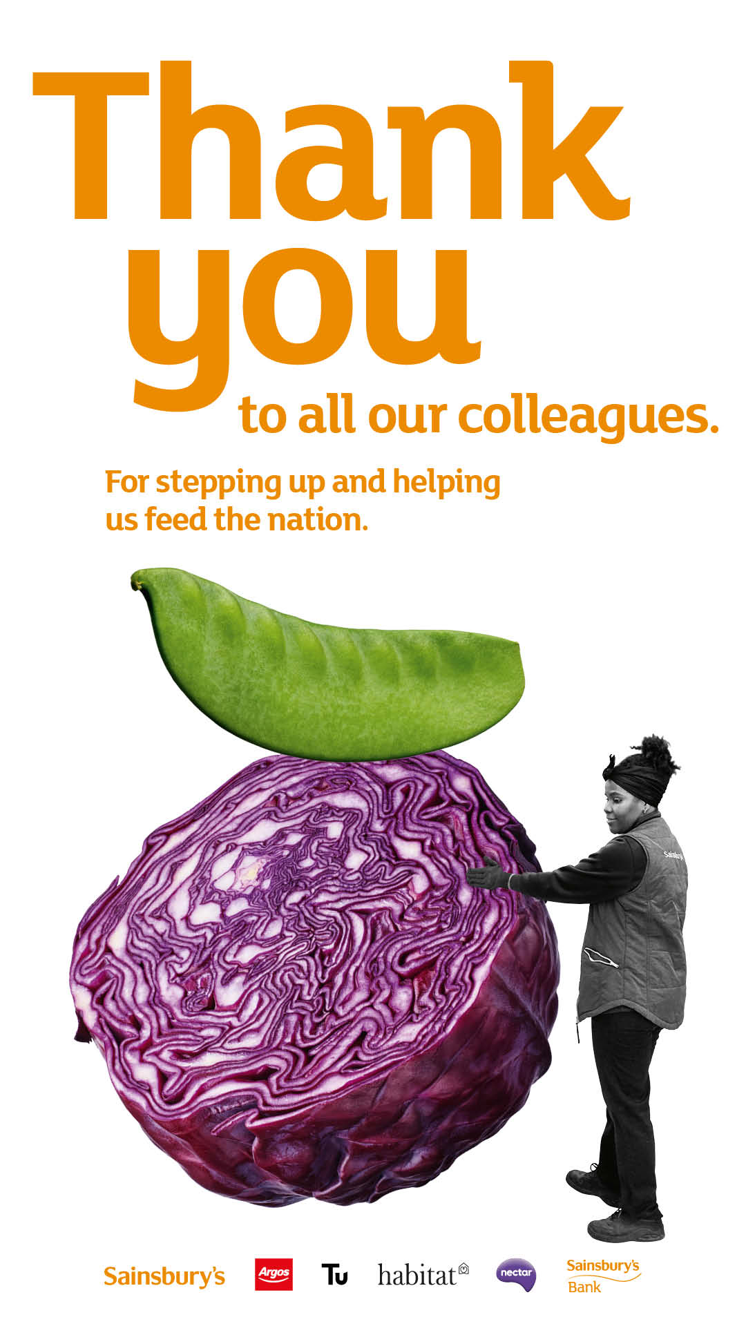 W+K London Sainsbury’s says ‘thank you’